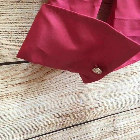 VINTAGE TALBOTS PURE SILK TOP IN FUCHSIA - Picture 5 of 8